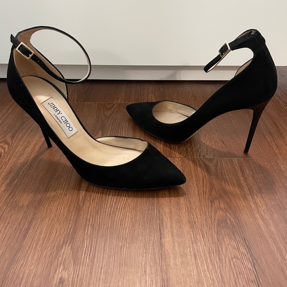Lucy 100 Black suede Jimmy Choo Pump - Picture 8 of 9